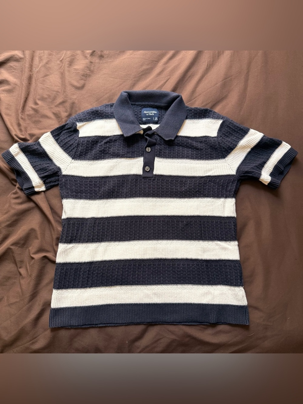 Abercrombie & Fitch Striped Sweater Polo
